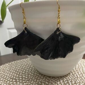 Ginkgo Biloba natural Leaf Earrings!